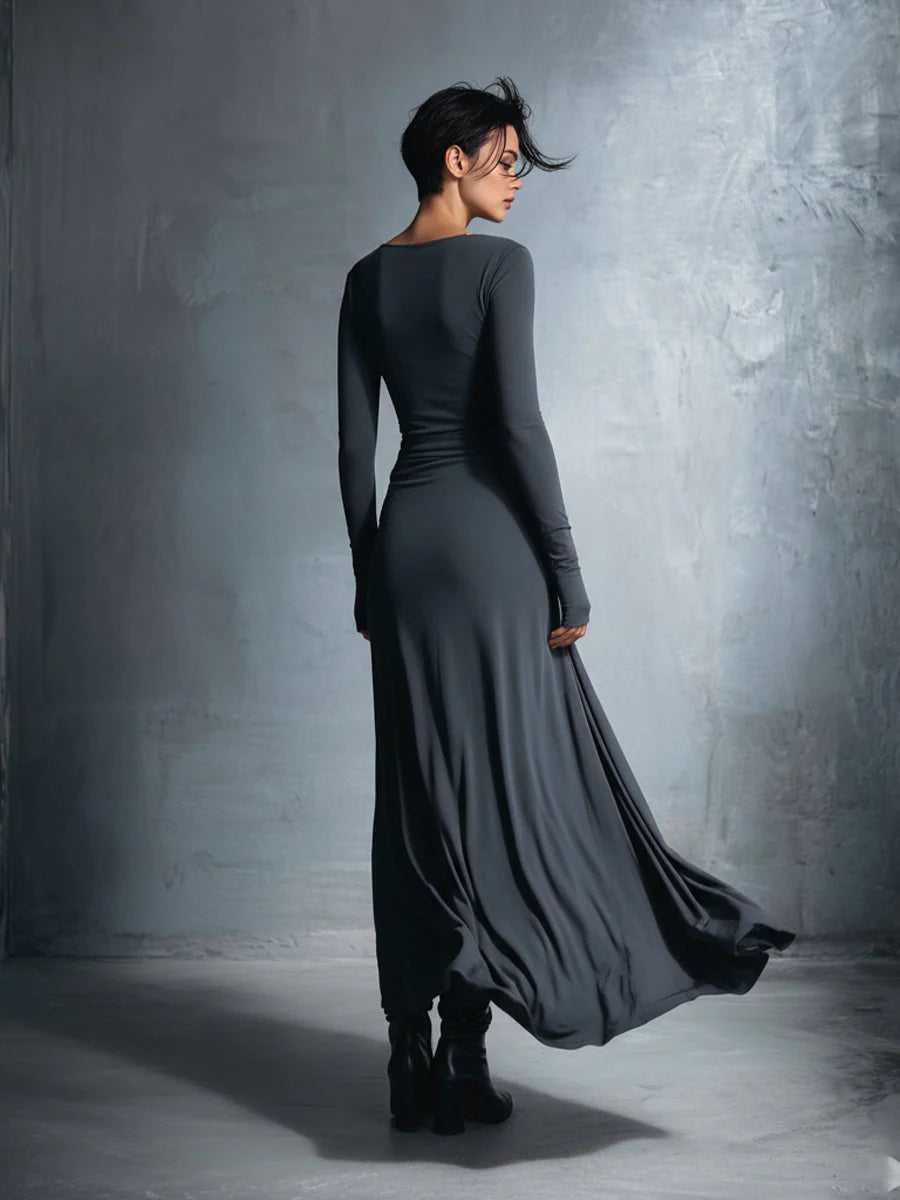 Naiara | Vestido maxi con nudo lateral