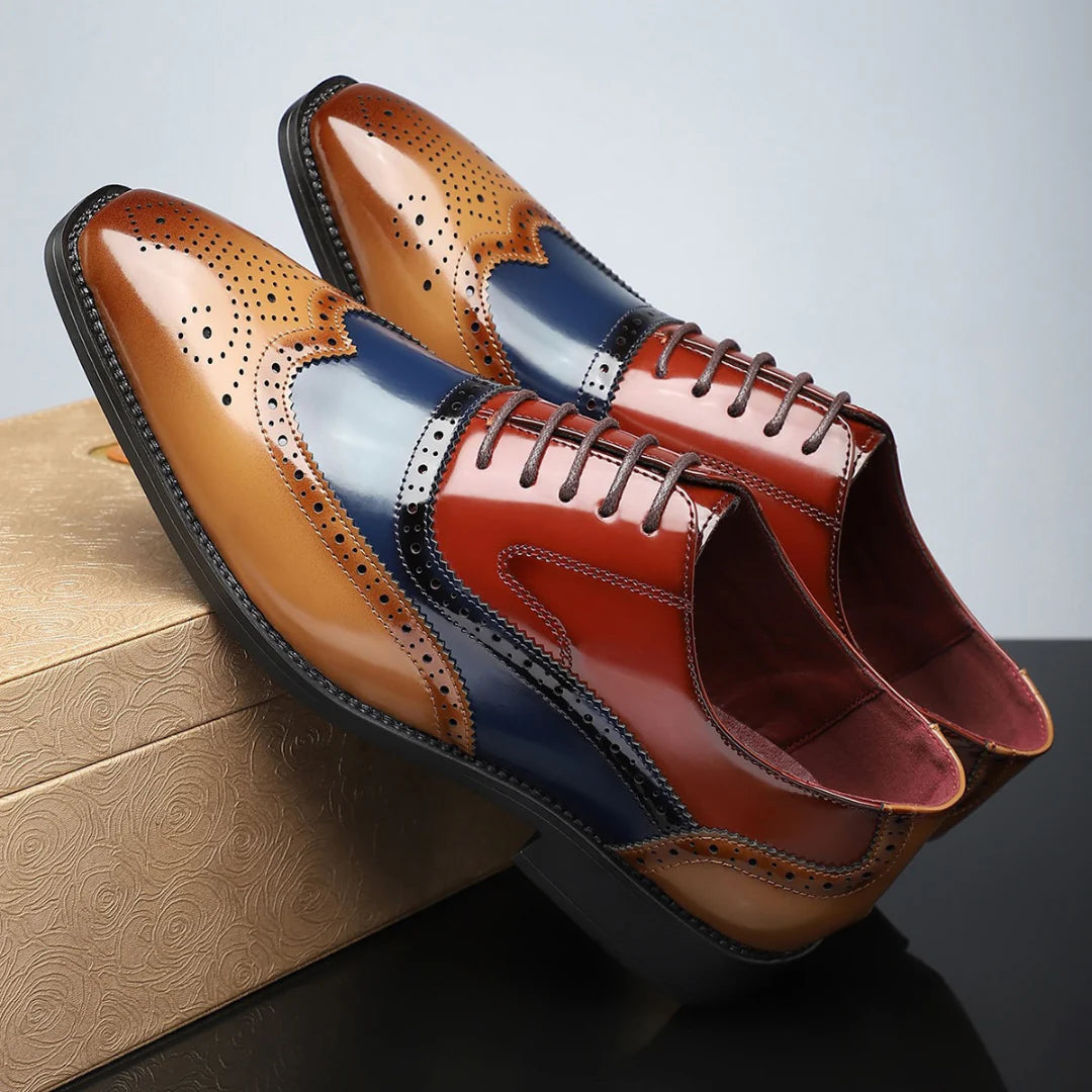 Nalos - Zapatos Oxford con punta de ala hechos a mano