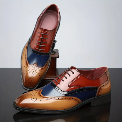 Nalos - Zapatos Oxford con punta de ala hechos a mano