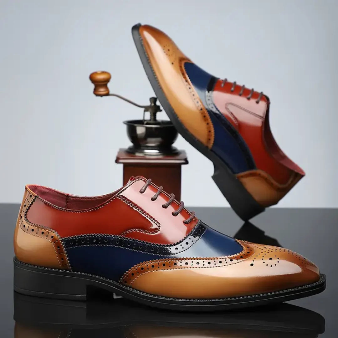 Nalos - Zapatos Oxford con punta de ala hechos a mano