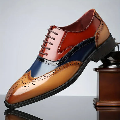 Nalos - Zapatos Oxford con punta de ala hechos a mano