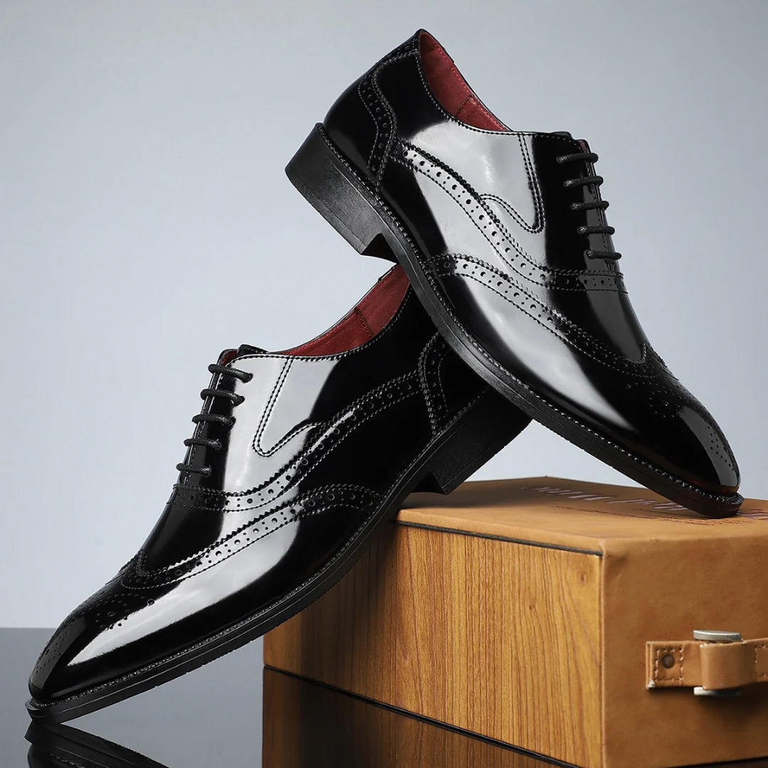Nalos - Zapatos Oxford con punta de ala hechos a mano