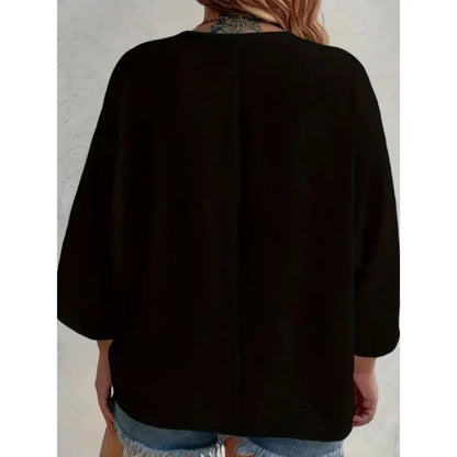 Quinn - Elegante top con anilla en V y botones