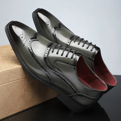 Nalos - Zapatos Oxford con punta de ala hechos a mano