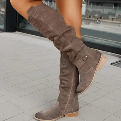 Lina - Botas cómodas y cálidas en aspecto ante