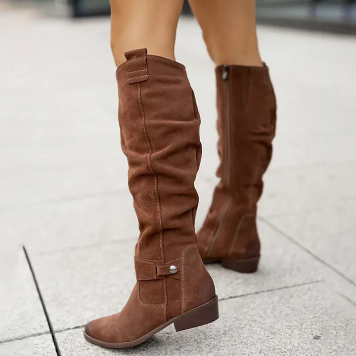 Lina - Botas cómodas y cálidas en aspecto ante