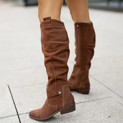 Lina - Botas cómodas y cálidas en aspecto ante