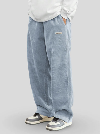 Zaylor - Pantalones palazzo de terciopelo suave