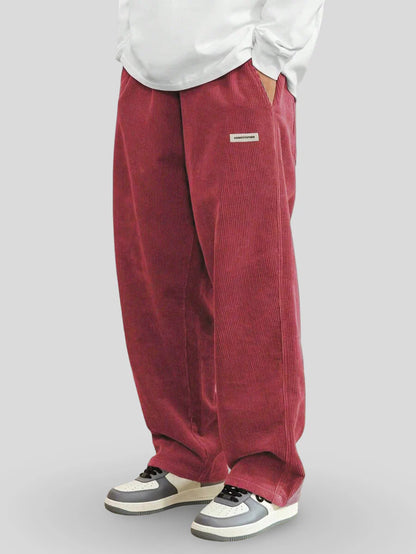 Zaylor - Pantalones palazzo de terciopelo suave