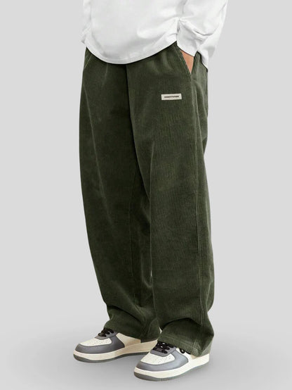 Zaylor - Pantalones palazzo de terciopelo suave