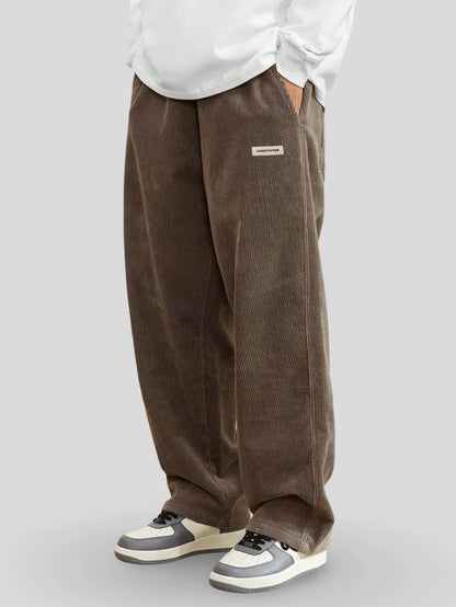 Zaylor - Pantalones palazzo de terciopelo suave