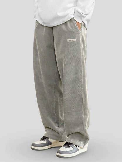 Zaylor - Pantalones palazzo de terciopelo suave