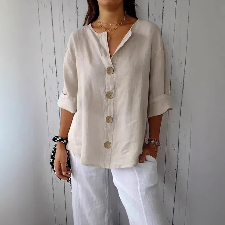 Jara - Camisa abotonada, aireada y cómoda