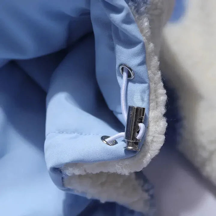 Katharina - Chaqueta reversible con un delicado estampado de corazones