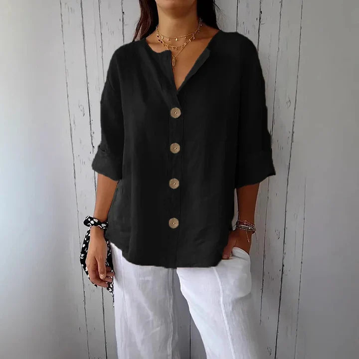 Jara - Camisa abotonada, aireada y cómoda