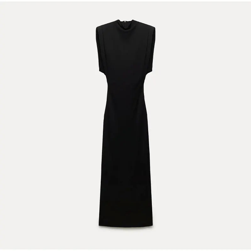 Midi vestido negro elegante