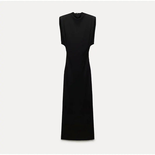 Midi vestido negro elegante
