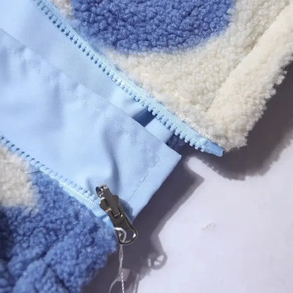 Katharina - Chaqueta reversible con un delicado estampado de corazones