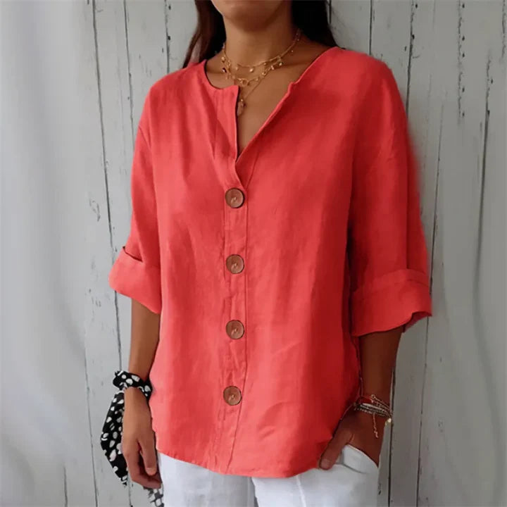 Jara - Camisa abotonada, aireada y cómoda