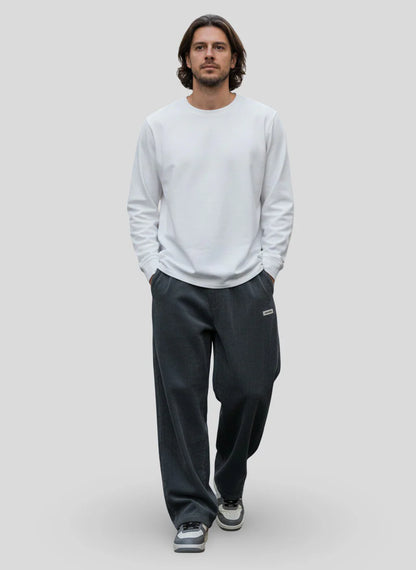 Zaylor - Pantalones palazzo de terciopelo suave