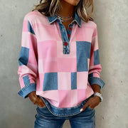 Blusa vintage a cuadros