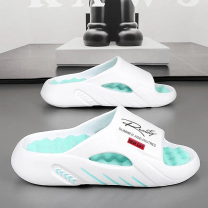 Sarynx - Sandalias acolchadas tipo slide