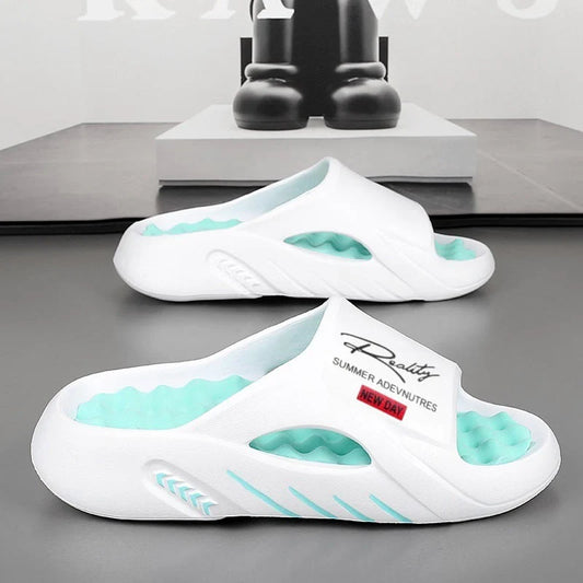 Sarynx - Sandalias acolchadas tipo slide