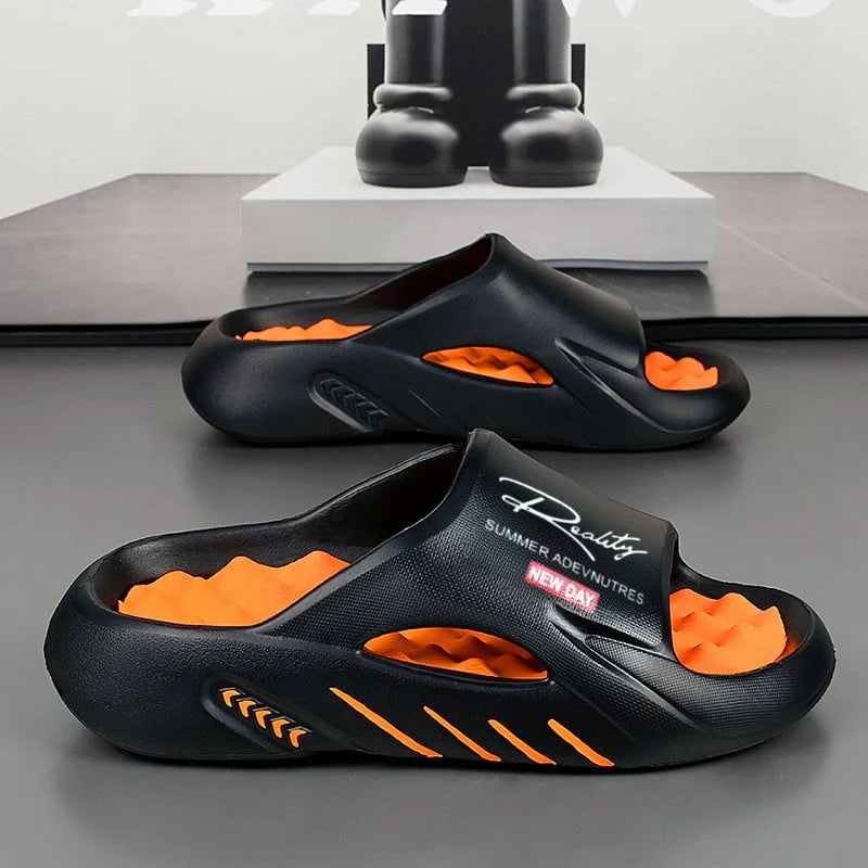 Sarynx - Sandalias acolchadas tipo slide