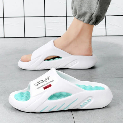 Sarynx - Sandalias acolchadas tipo slide