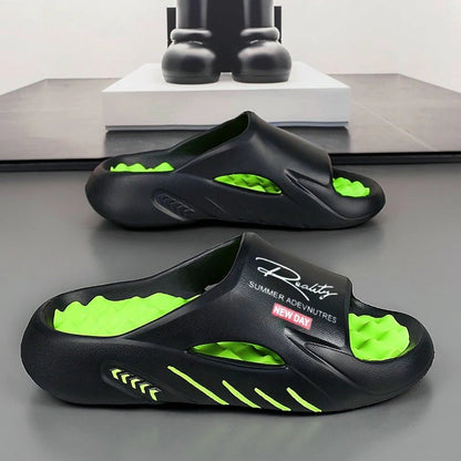 Sarynx - Sandalias acolchadas tipo slide